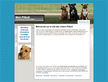 Tablet Screenshot of monpitbull.com